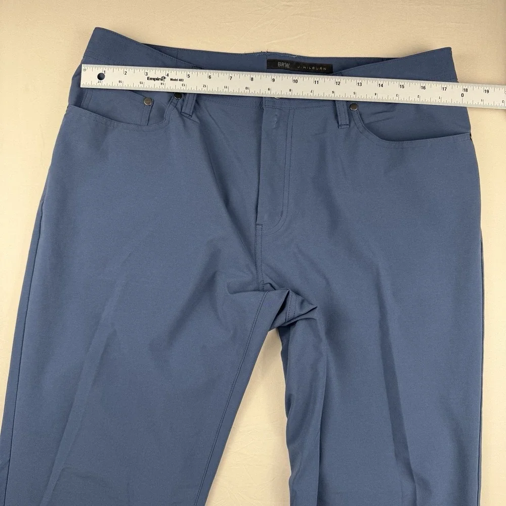 J Hilburn Pants 34x30‎ Blue Golf Men's Performance Preppy Dress Golf